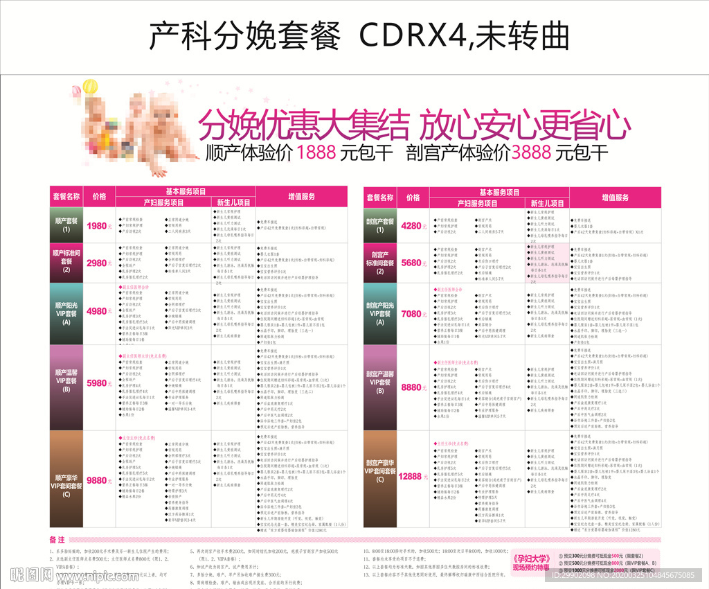 产科分娩套餐