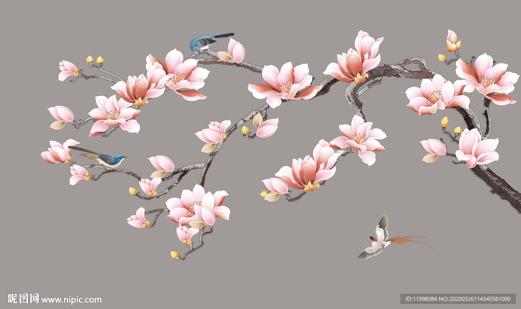 工笔花鸟