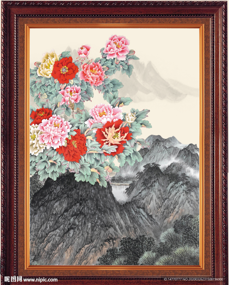 国画牡丹