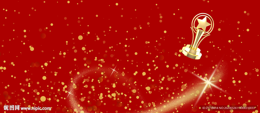 金色光点红色背景