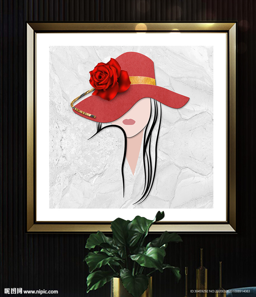 美女装饰画