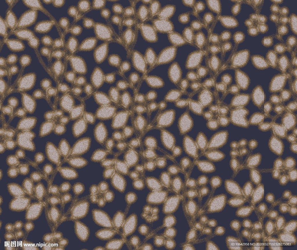 树叶四方连续图案