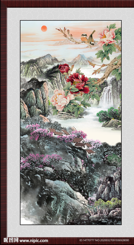 国画牡丹