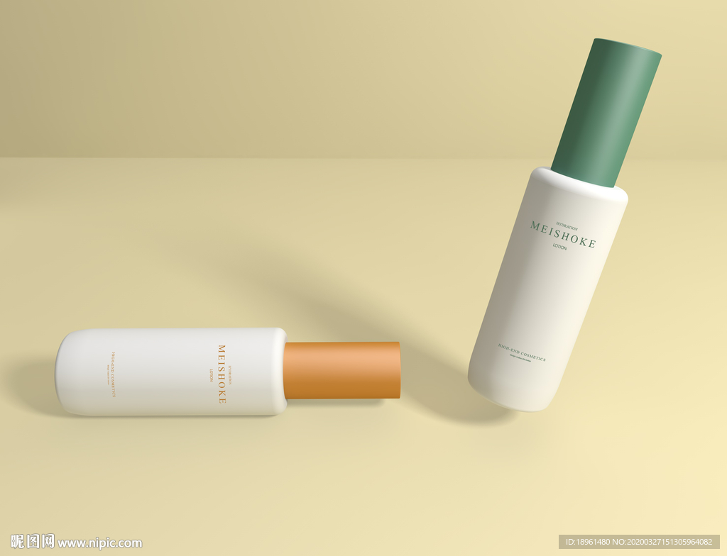 化妆品瓶子效果图图片