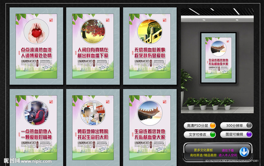 无偿献血 宣传展板