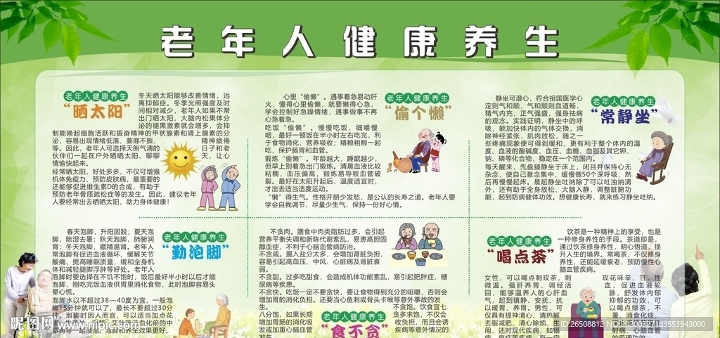 养生展板
