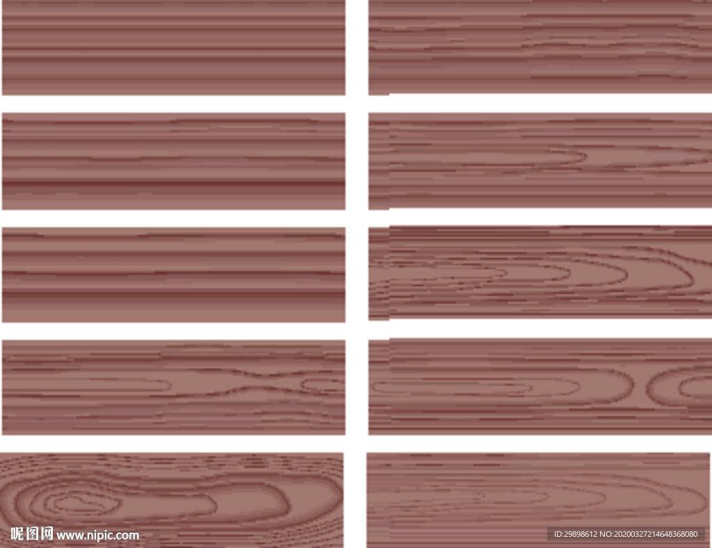 仿柳桉木色木纹木板纹理矢量图