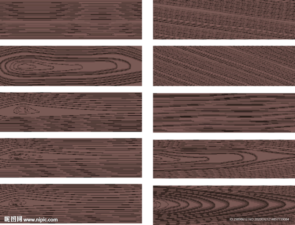 仿黑檀木色木纹木板纹理矢量图