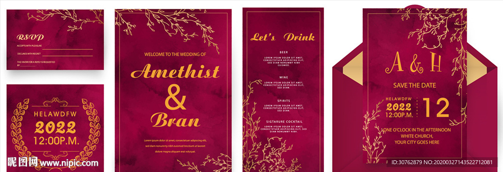 情人节婚礼请帖画册相册浪漫淘宝