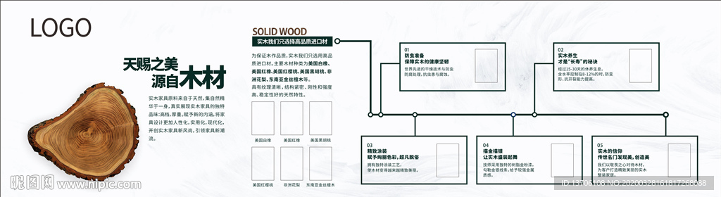 实木家居木材展示图