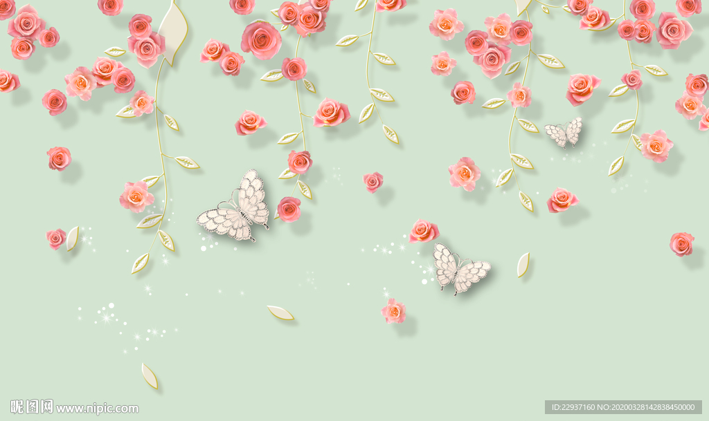 玫瑰花背景