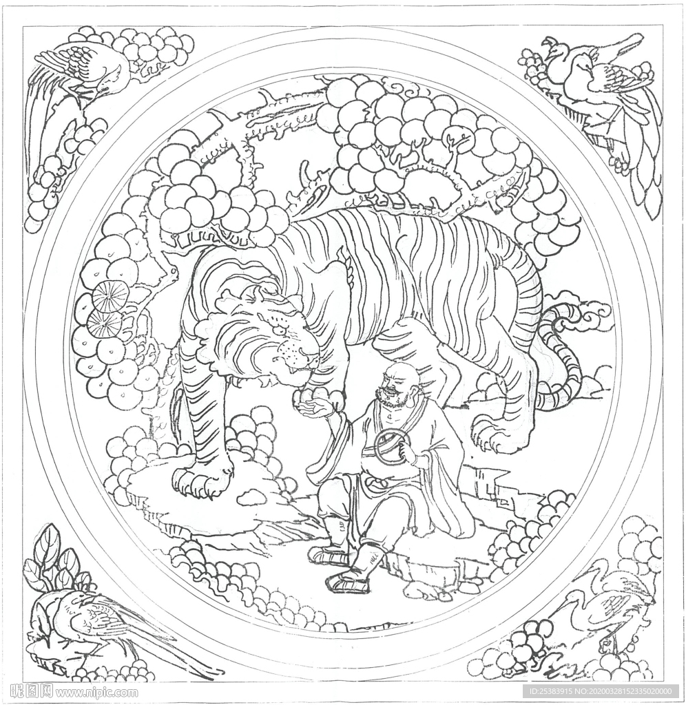 透窗之伏虎尊者