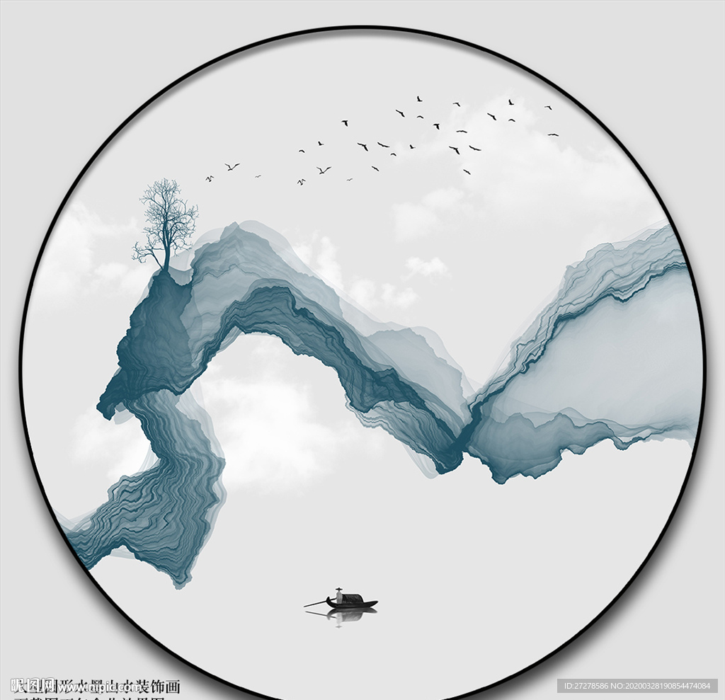 水墨装饰画 创意水墨画