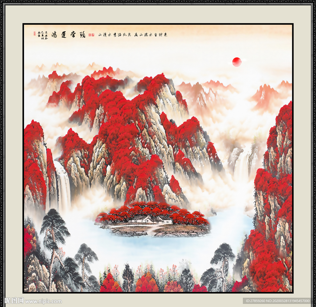山水画国画山水画