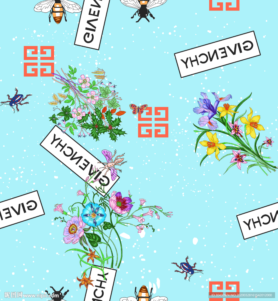 古驰乱花