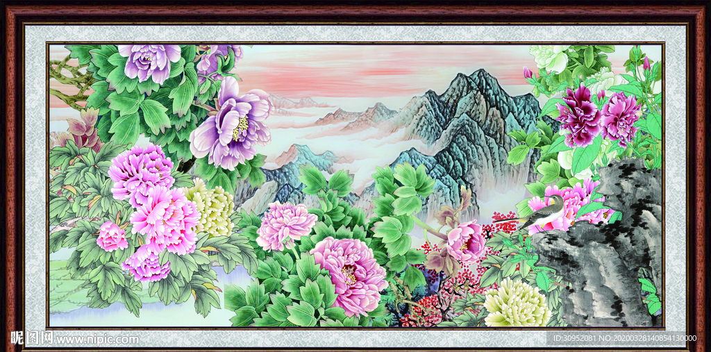 工笔牡丹