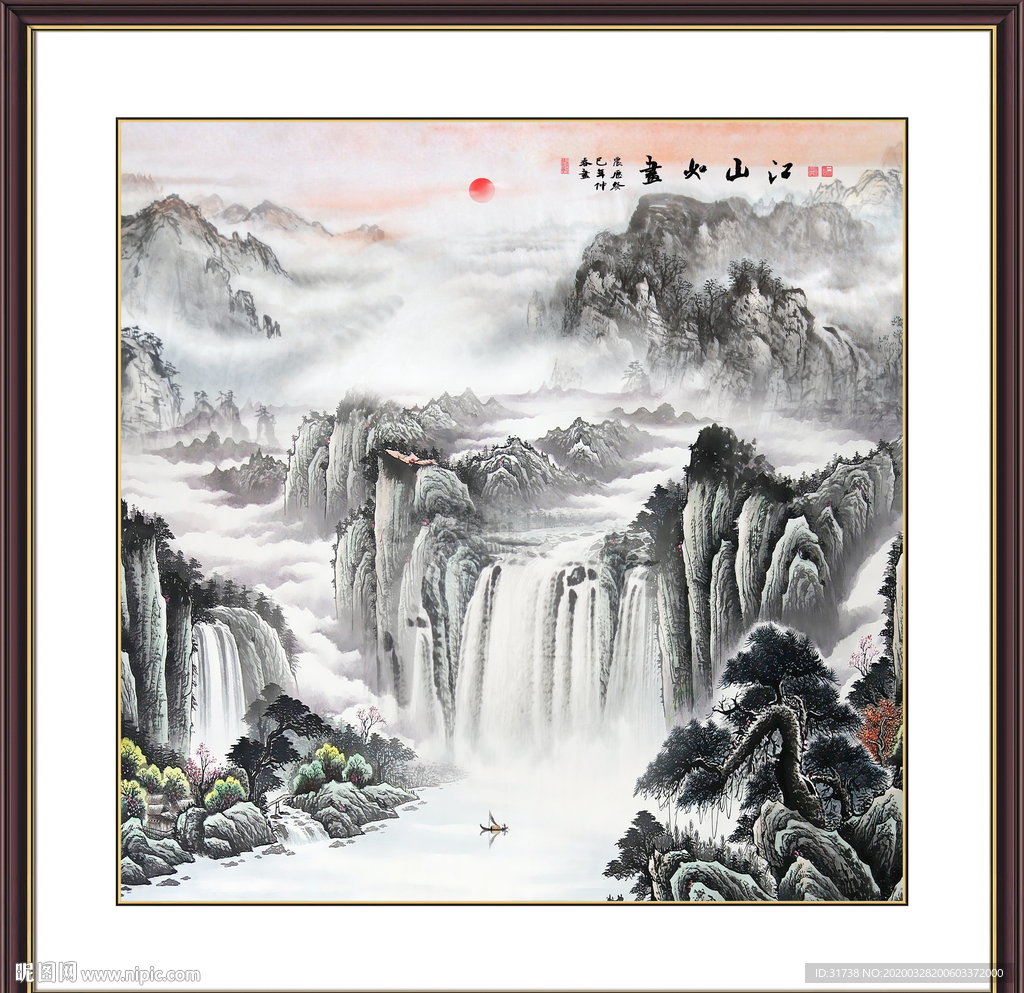 山水画国画山水画