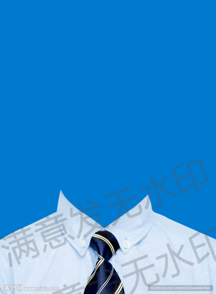 白色衬衫寸照证件照换衣服换装