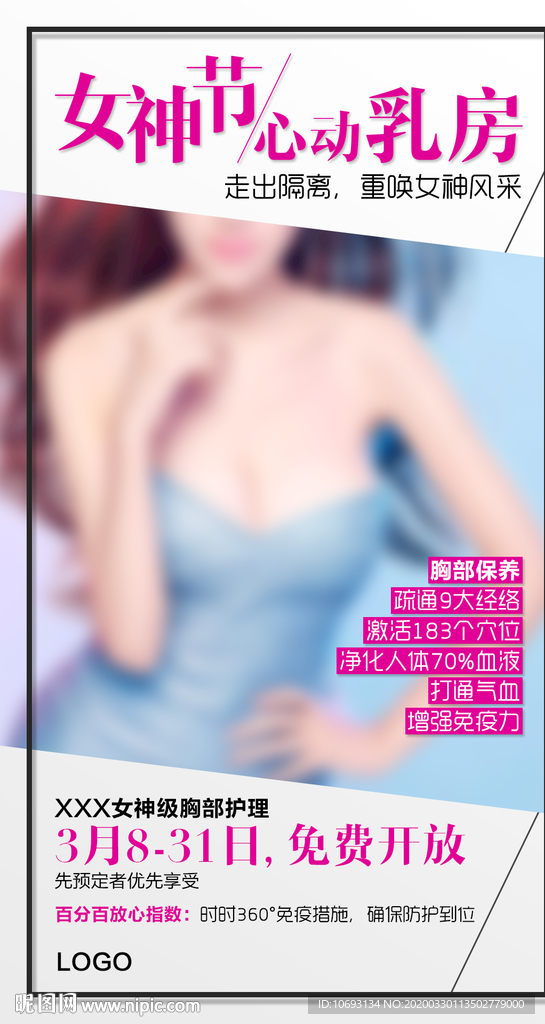 胸部护理海报A
