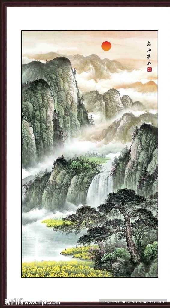 国画竖幅