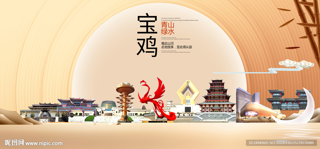 陕西宝鸡大数据科技智慧城市海报