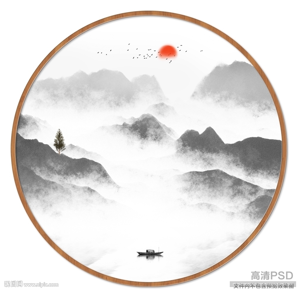 山水画国画山水画