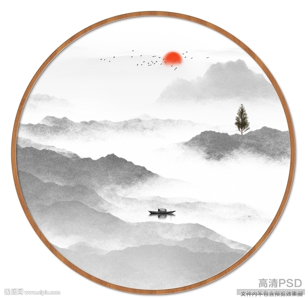 山水画国画山水画