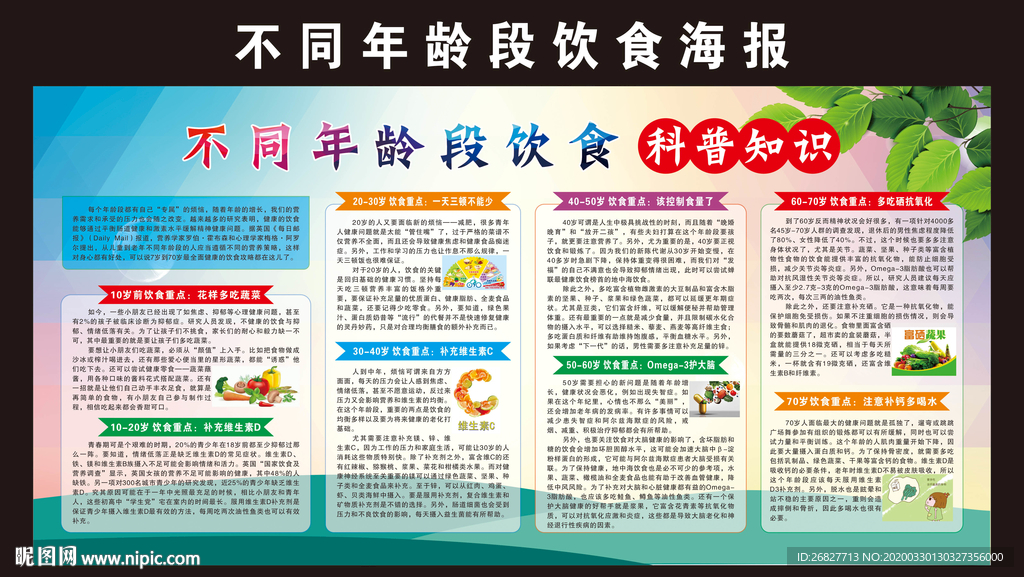 不同年龄段饮食