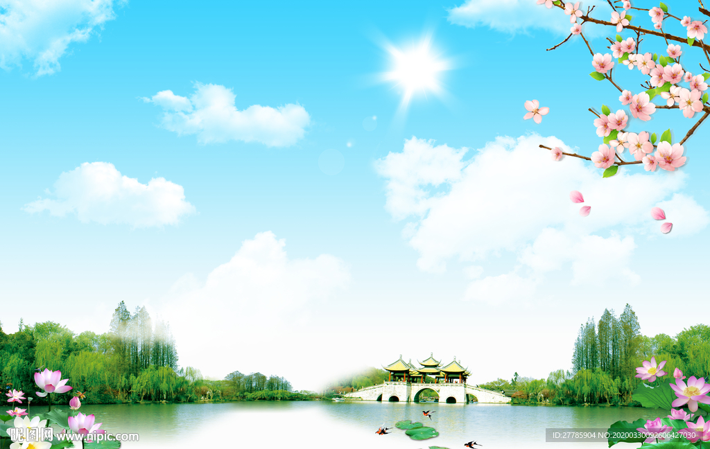 自然风景蓝天白云