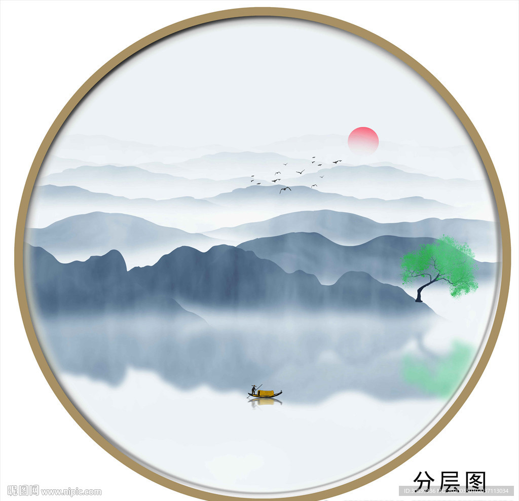 意境山水画