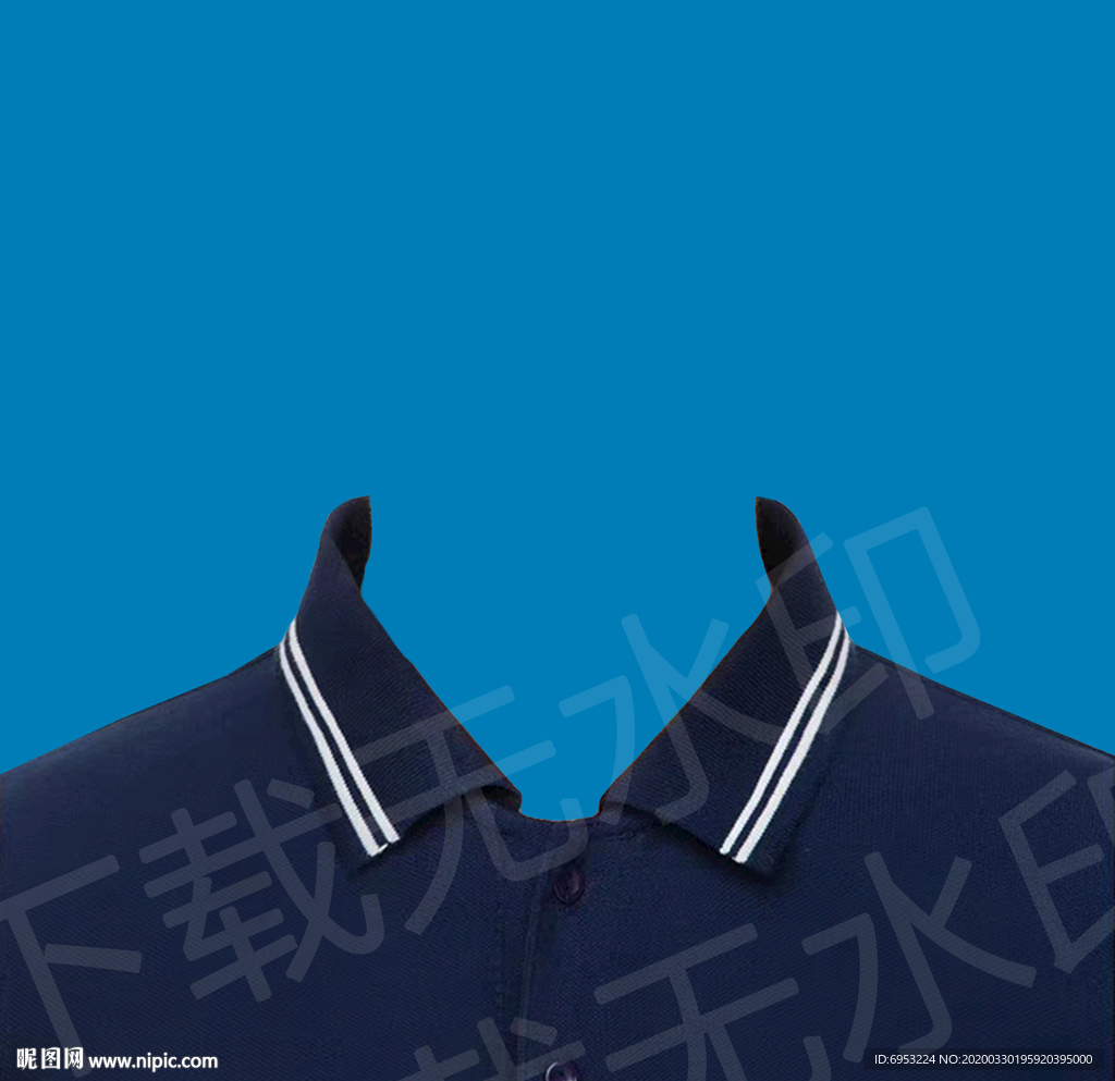 男孩深蓝色衬衫模板