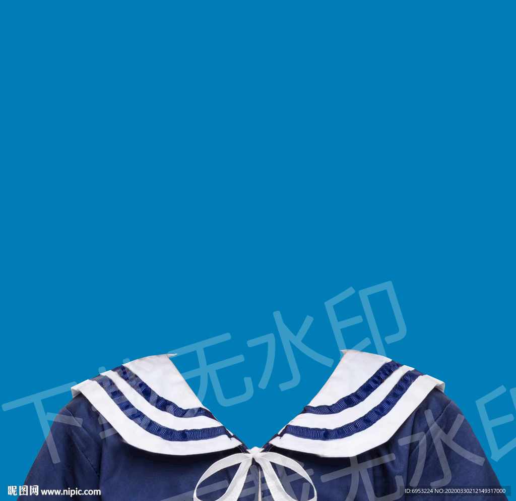 学院儿童证件照模板