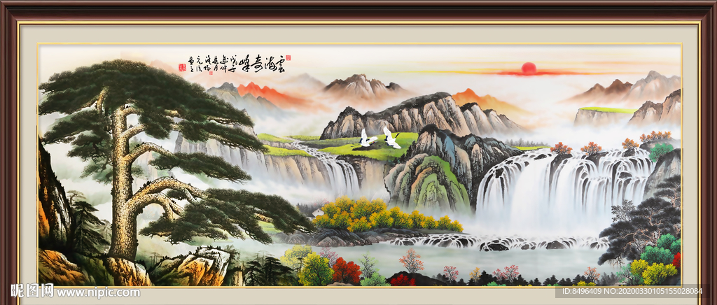 山水画国画山水画