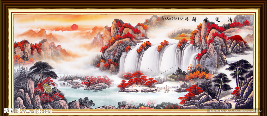 山水画国画山水画