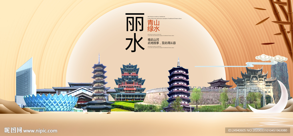 浙江丽水大数据科技智慧城市海报