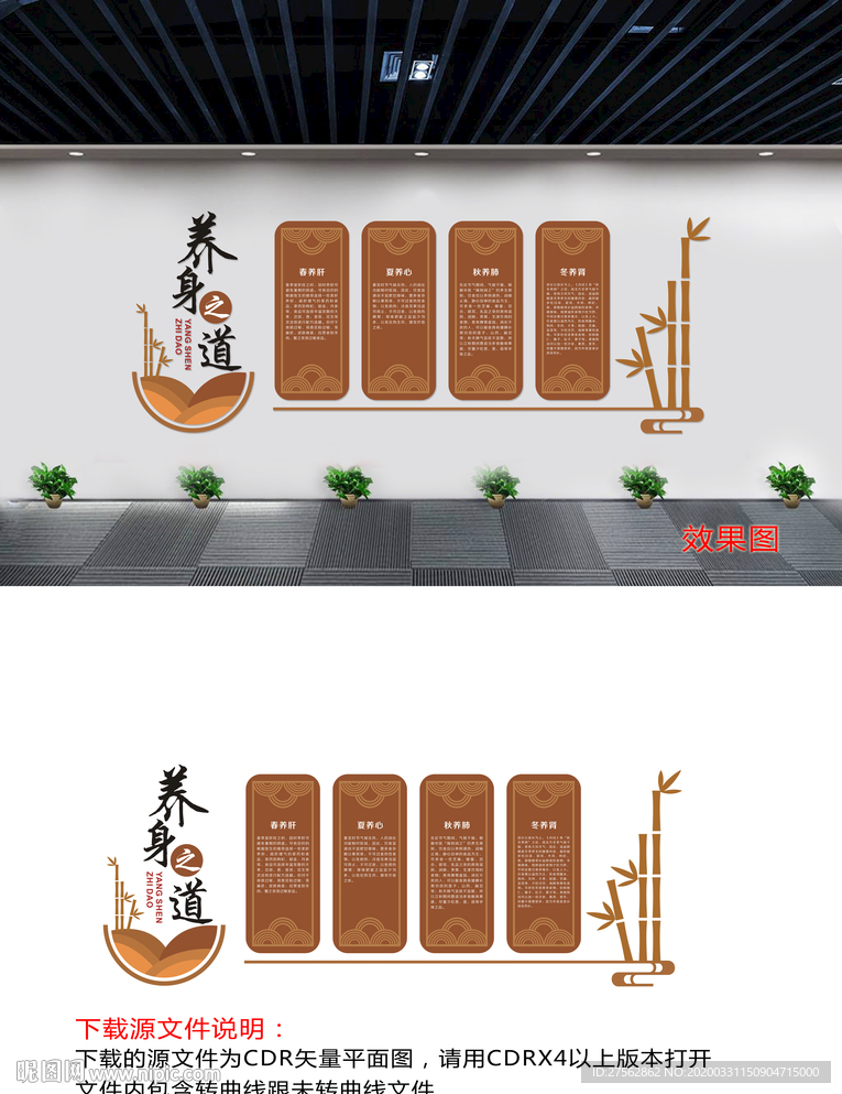 四季养身之道文化墙