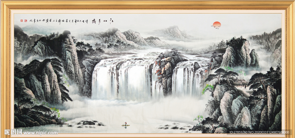 山水画国画山水画