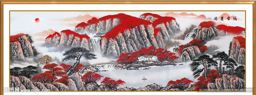 山水画国画山水画