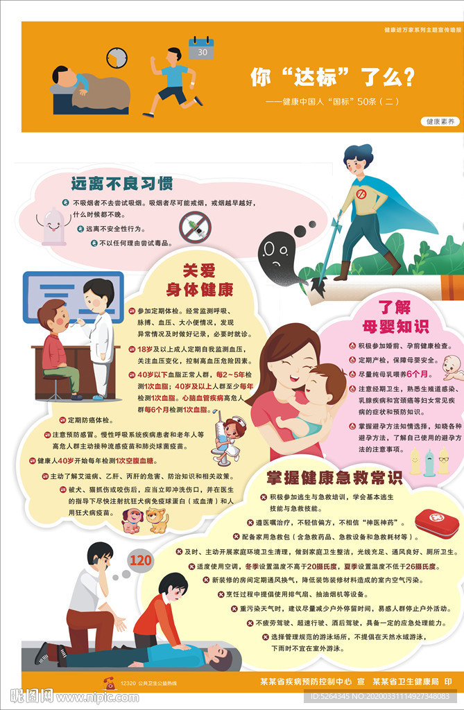 健康教育宣传画