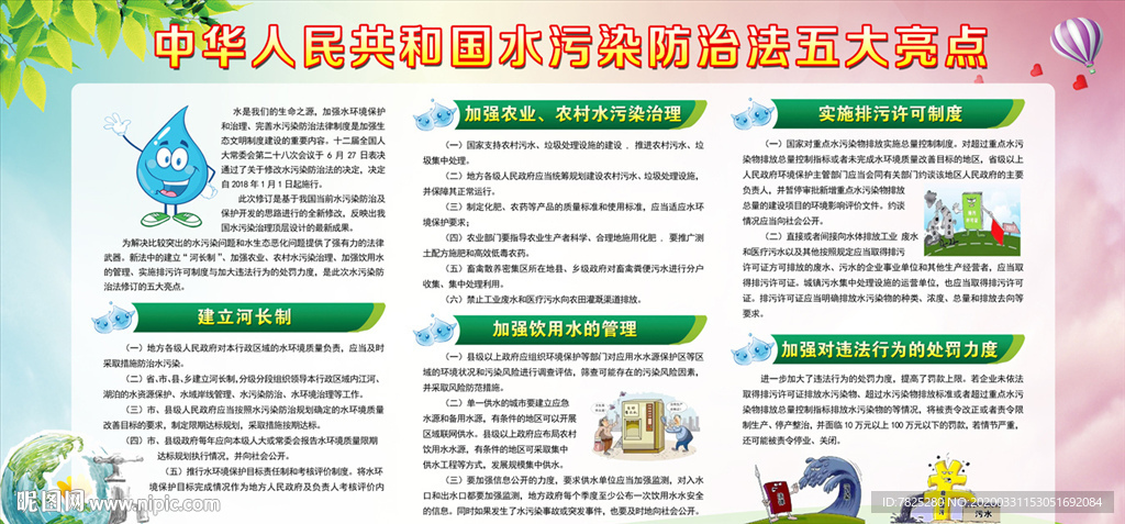 水污染防治法五大亮点