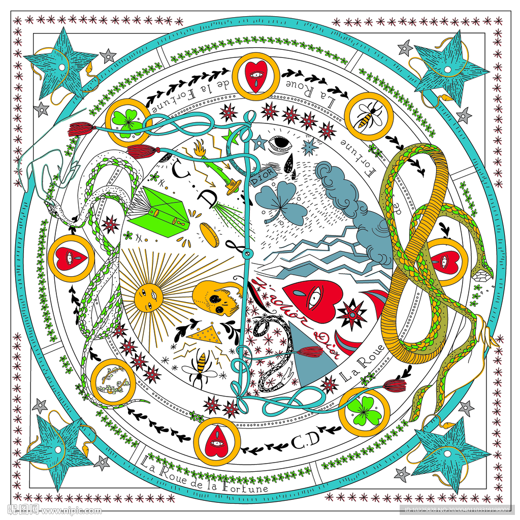 星座方巾