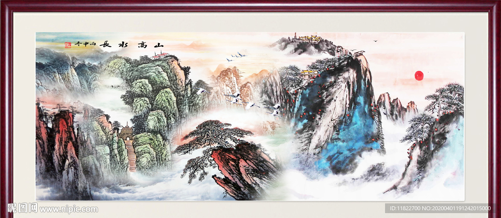 山水画国画山水画