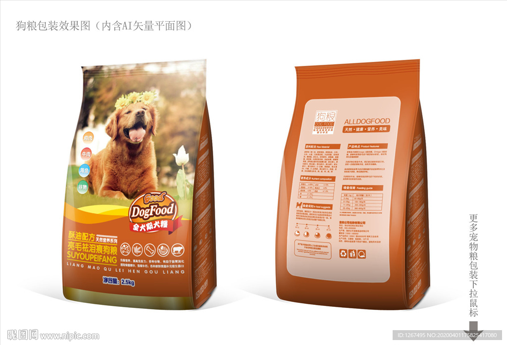 狗粮包装