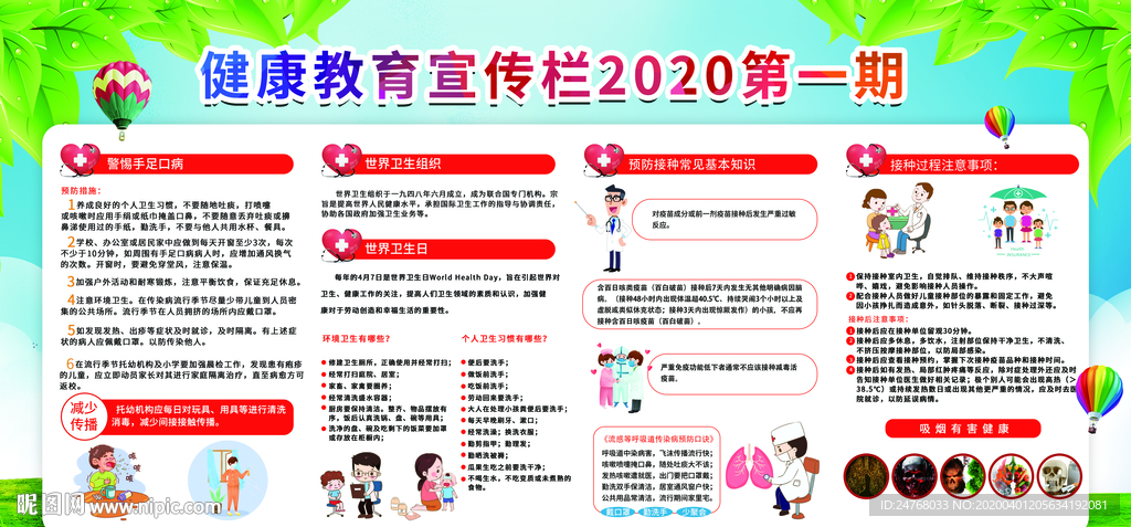 健康教育宣传展板