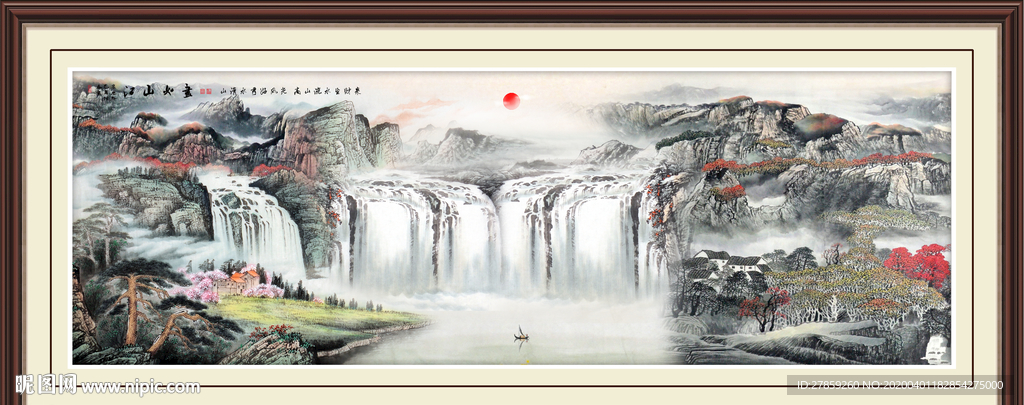 山水画国画山水画