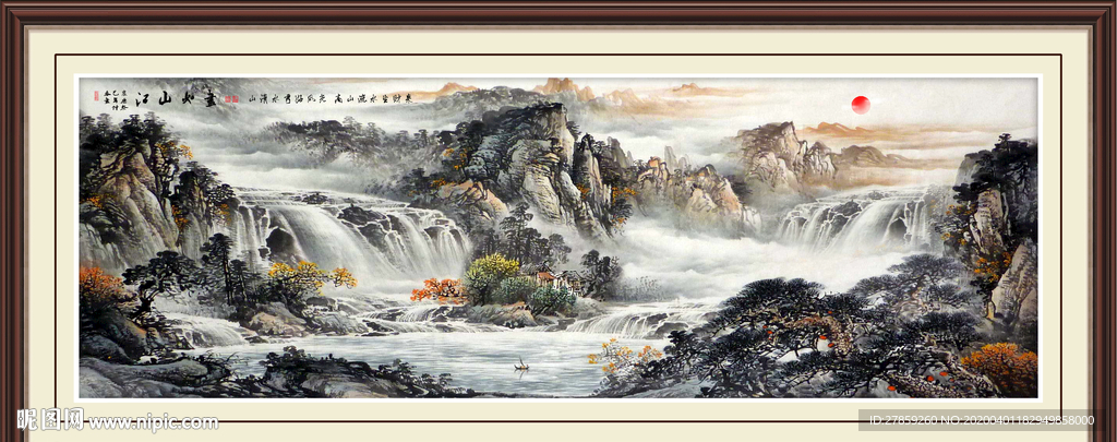 山水画国画山水画