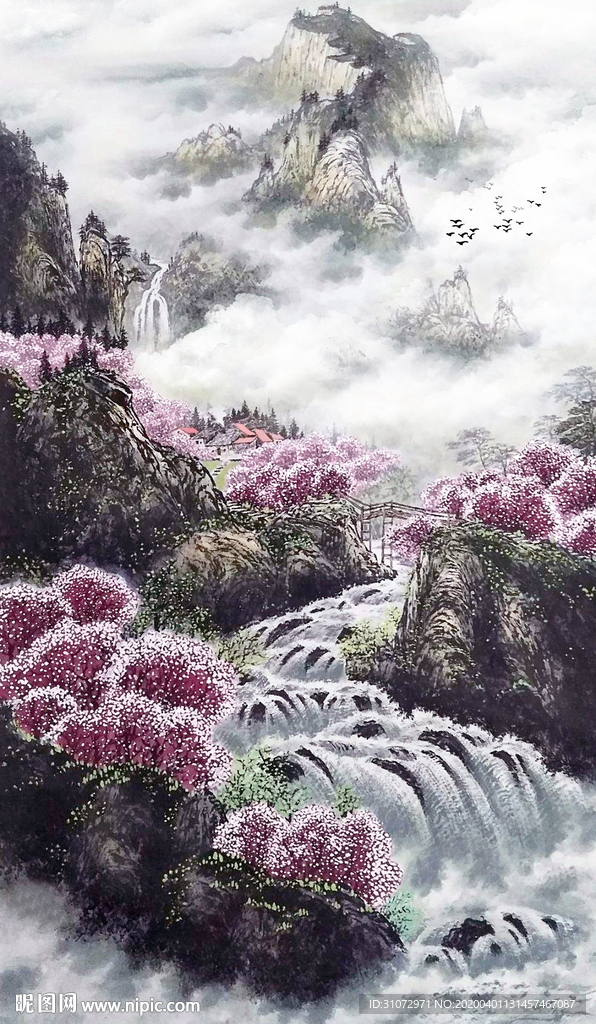 山水画国画山水画