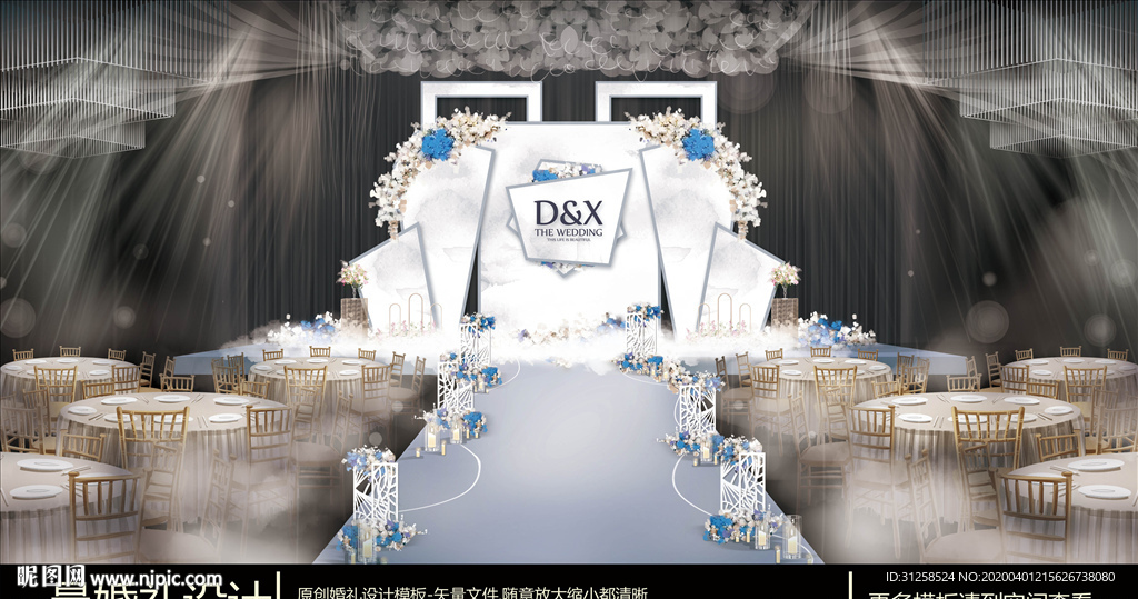 简约大理石婚礼舞台