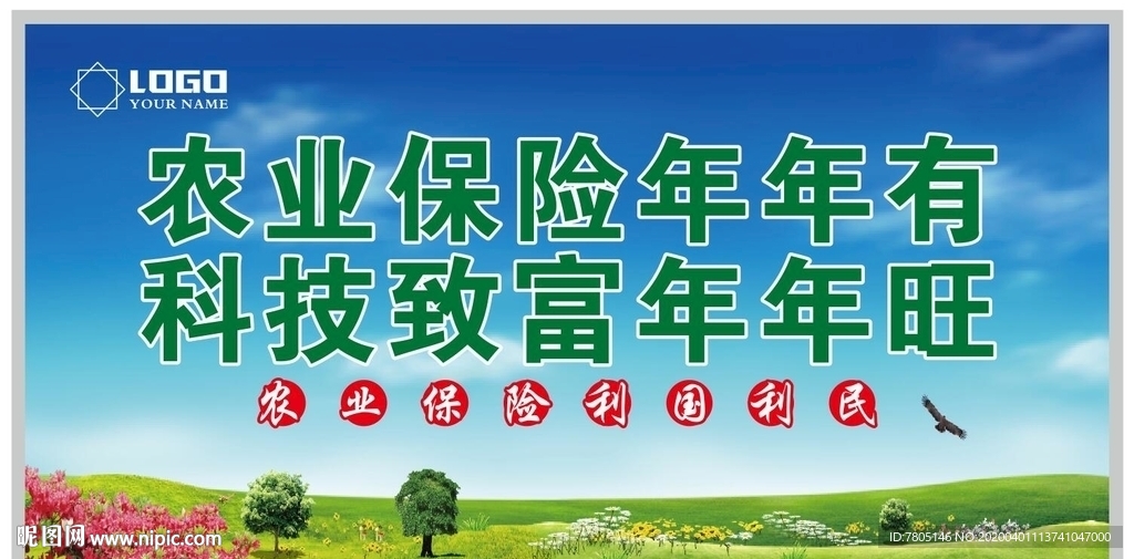 农民保险展板