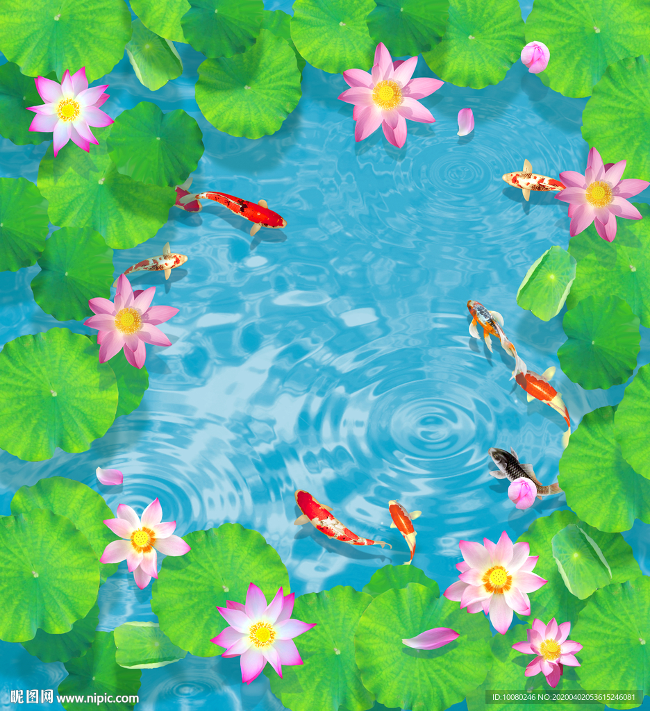 3D荷花池